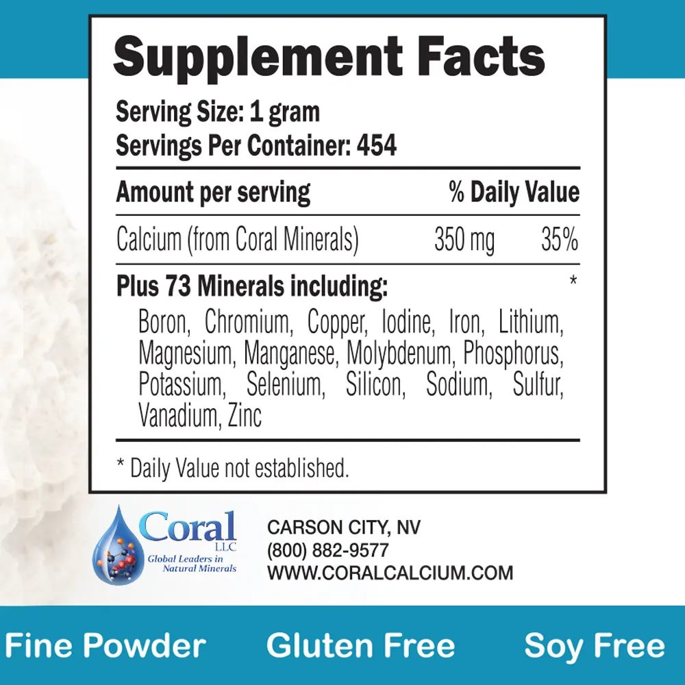 EcoPure Pure Coral Calcium Powder – 454 Grams - Image 6